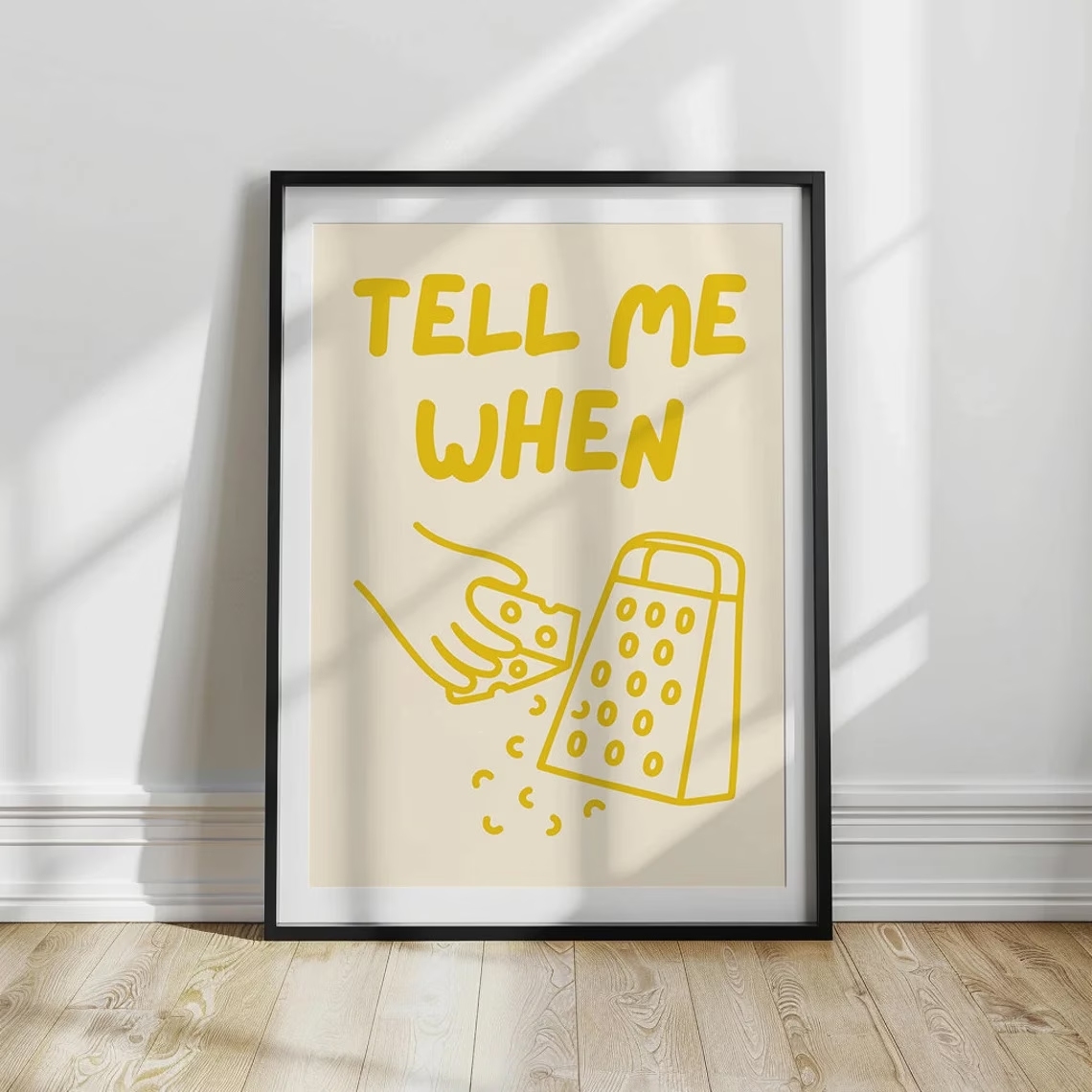 Home Cooking Quotes - Minimalist Bana Peynir Rendesi Olmadığını Söyle