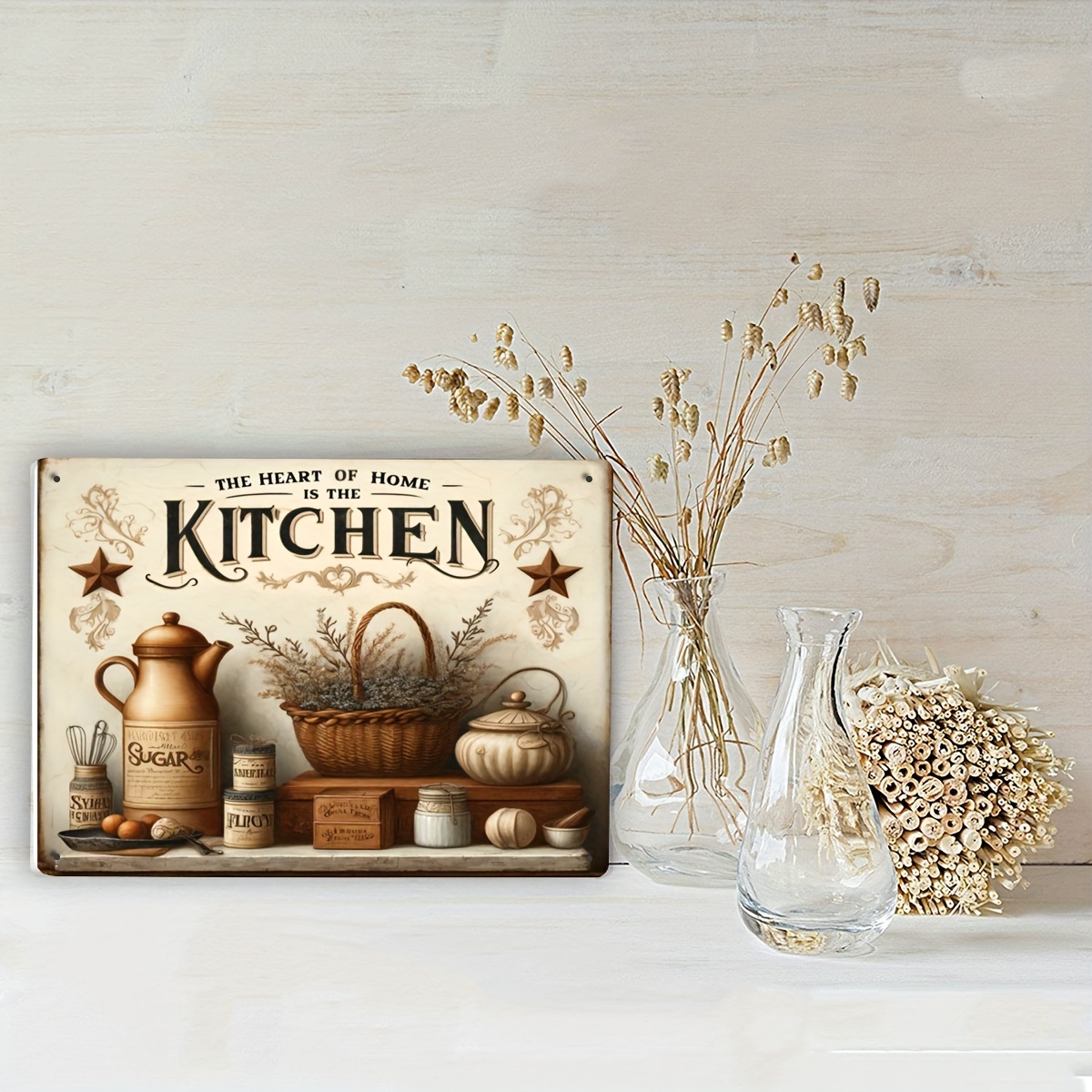 Vintage Mutfak Sözü Metal Duva - Home Cooking Quotes incelemesi ve fiyatı