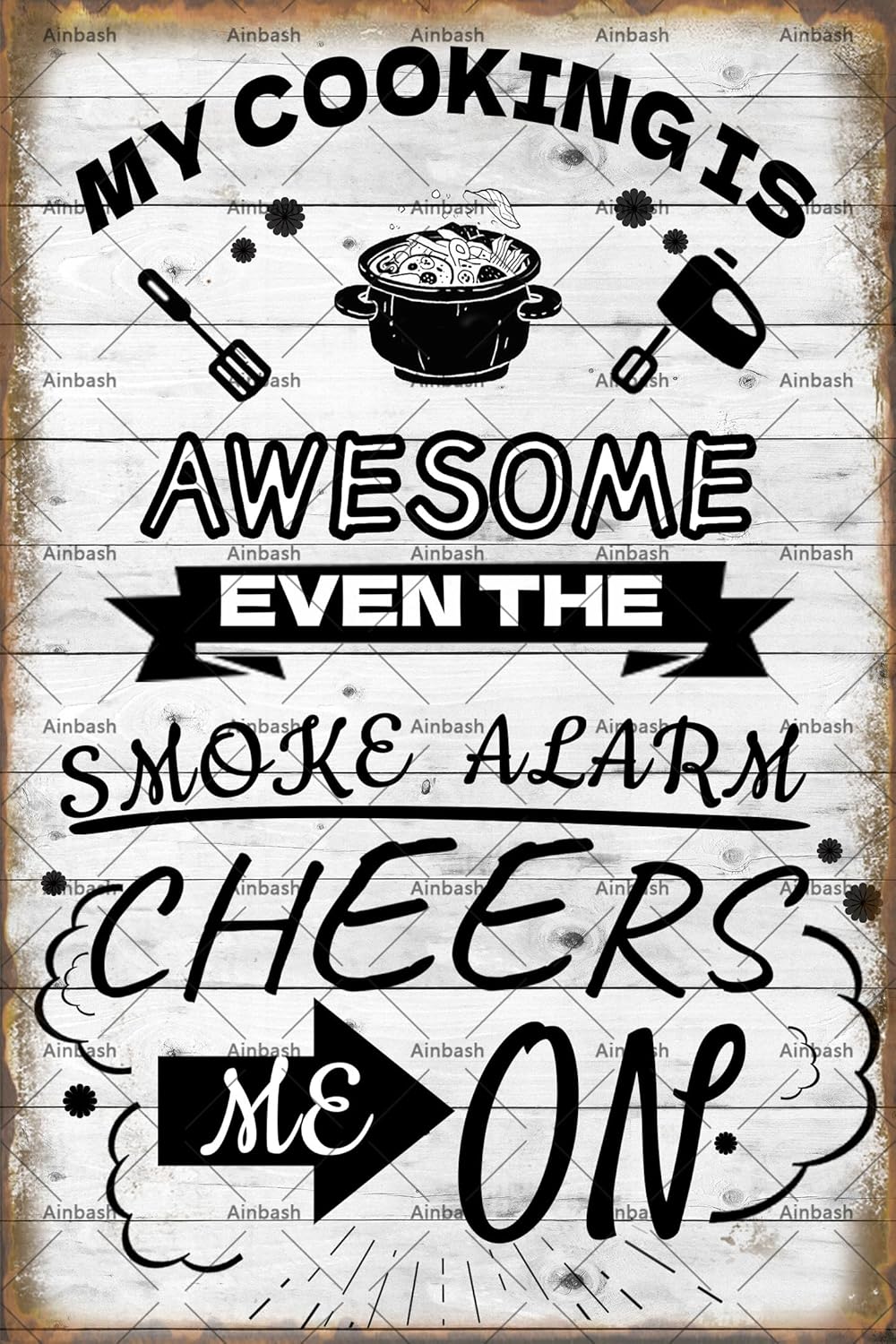 Komik Metal Tabela: Yemeklerim - Home Cooking Quotes incelemesi ve fiyatı