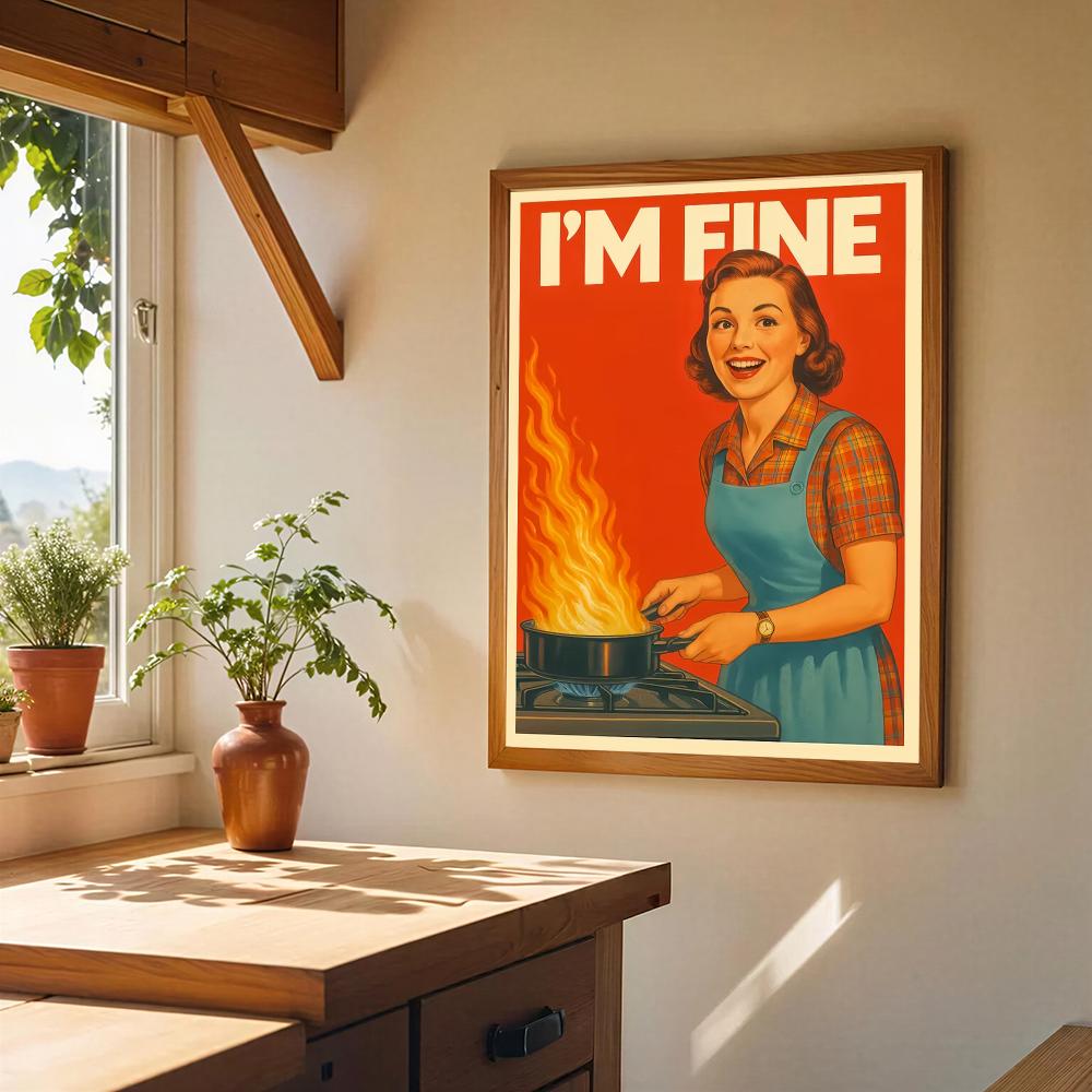 Retro Mutfak HD Duvar Sanatı P - Home Cooking Quotes incelemesi ve fiyatı